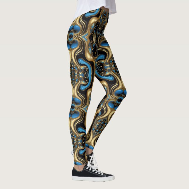 Legging Arte asteca vibrante, refletindo a cultura (Direita)