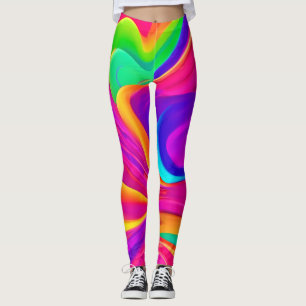 Legging Arte Colorida Abstrata