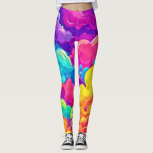 Legging Arte Colorida na Paisagem