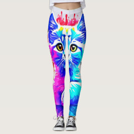 Legging Arte Colorida para Gatos