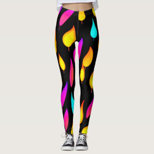 Legging Arte com chamas de Abstrato