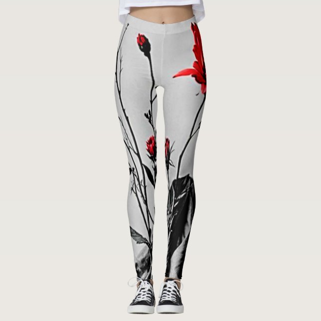 Legging Arte da Cinza Vermelha (Frente)