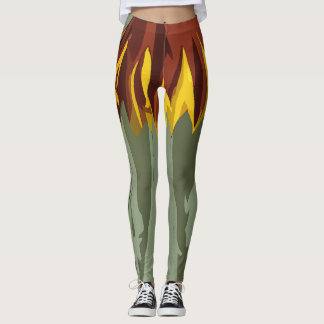 Legging Arte de Animação Espiritual Gótico Assustador
