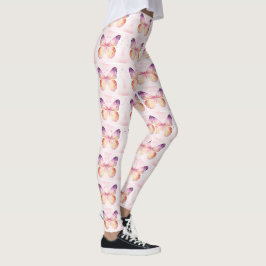Legging Arte de Borboleta em Aquarela