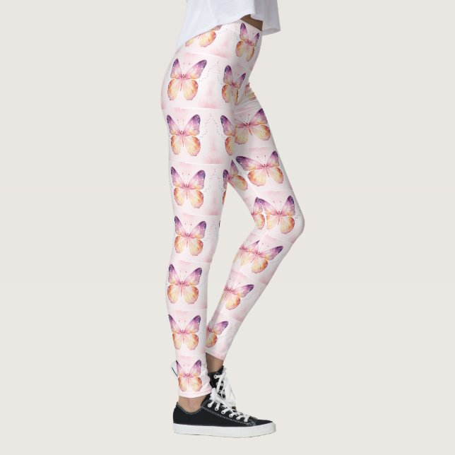 Legging Arte de Borboleta em Aquarela (Direita)