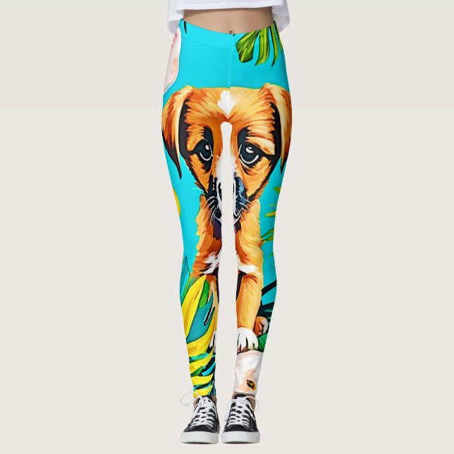 Legging Arte de Cachorro Selva (Frente)