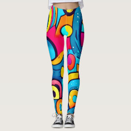 Legging Arte de Carnaval Cósmica