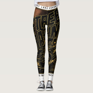 Legging Arte de Carro Esportivo Retro Fast Lane Fever