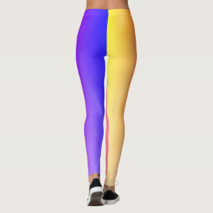 Legging arte de design abstrata verde-clara mística