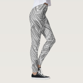 Legging Arte de design de padrão de trança