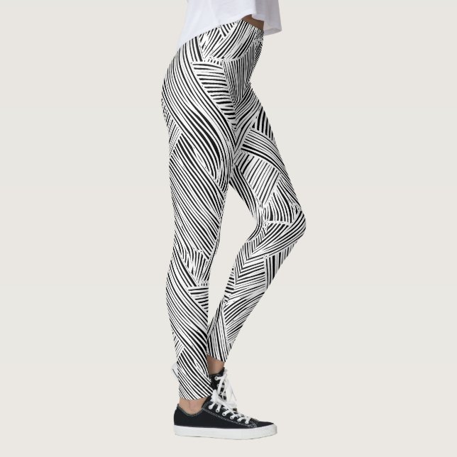 Legging Arte de design de padrão de trança  (Direita)