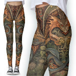 Legging Arte de Dragão Chinês<br><div class="desc">Essas Leggings do Dragão Chinês dão a ilusão de uma tatuagem na perna, garantida para chamar atenção onde quer que você vá.</div>