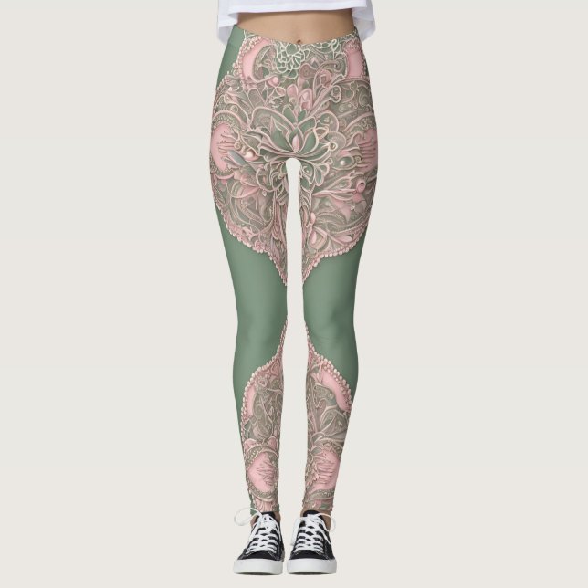 Legging Arte de IA na Floresta (Frente)