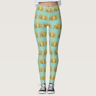 Legging Arte de Parede Náutica Vintage de Caranguejo Varia