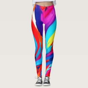 Legging Arte de pinceladas coloridas