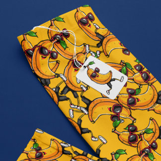Legging Arte de pixéis engraçada com banana amarela