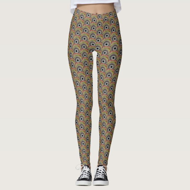 Legging Arte de rotação original (Frente)
