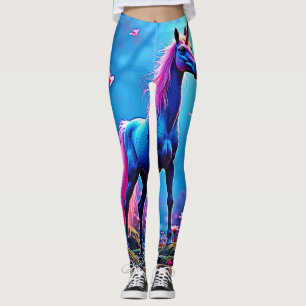 Legging Arte de Unicórnio de Fantasia Mística