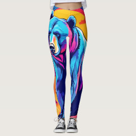 Legging Arte de Urso Vibrante