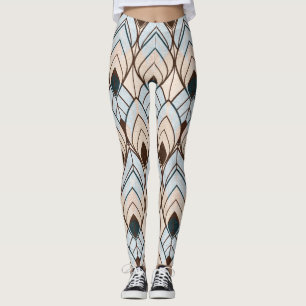 Legging Arte Deco: Ornamento Sem Costura Texturizado.