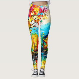 Legging Arte do Lago Rainbow Autumn