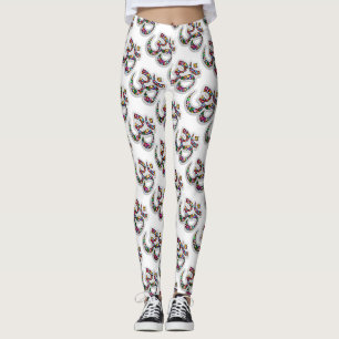Legging Arte do Símbolo Floral Namaste
