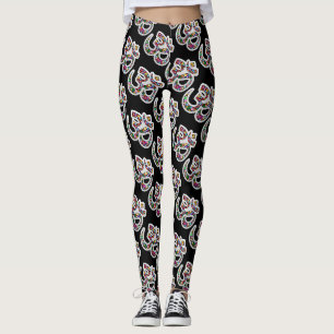 Legging Arte do Símbolo Floral Namaste