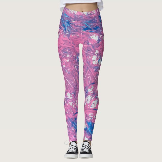 Legging Arte em Mármore Transgênero (Frente)