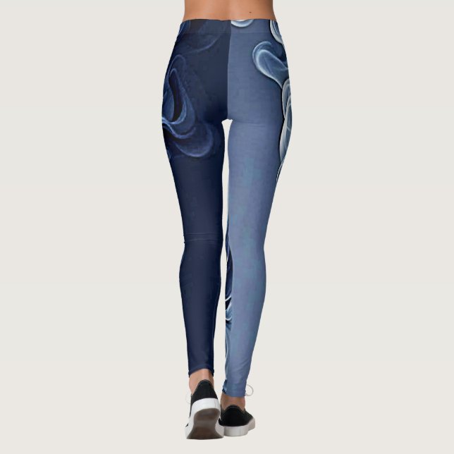 Legging Arte Emocional Azul Fumada (Verso)