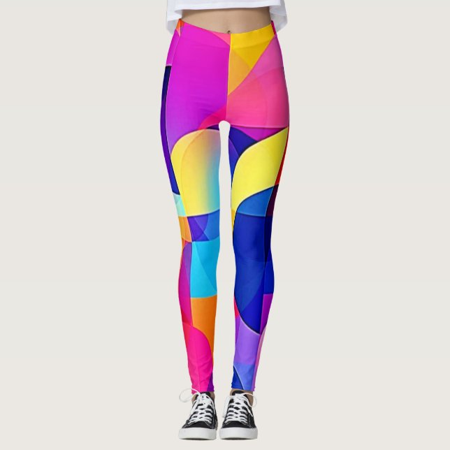 Legging Arte Energética de Ponto Vibrante (Frente)