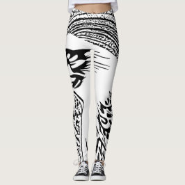 Legging Arte esmagadora da águia-piquedélica