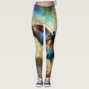 Legging Arte Fantástica da Borboleta Cósmica
