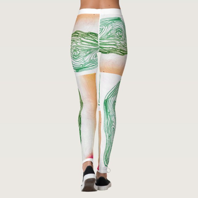Legging Arte feita a mão  (Verso)