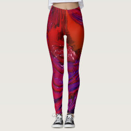 Legging Arte Fractal Colorida Brilhante