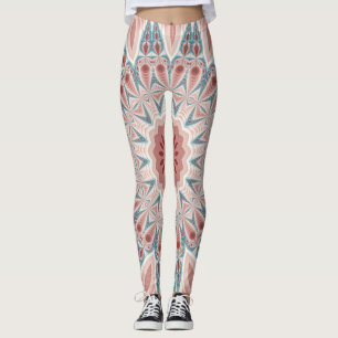 Legging Arte Fractal do Caleidoscópio Moderno em greve