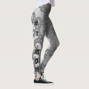 Legging Arte Fractal Silver #1 Mãe