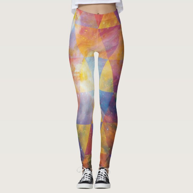 Legging Arte Geométrica Galáxica (Frente)
