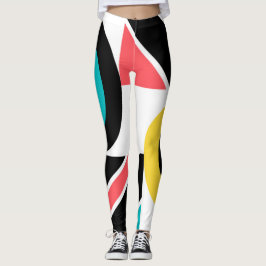 Legging Arte geométrica moderna, colorida, urbana, moderna