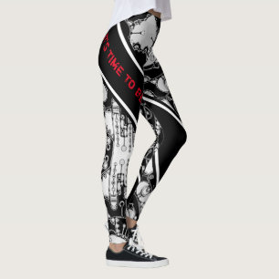 Legging Arte Geométrica Preto e Branco 4