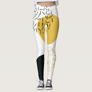 Legging Arte geométrica urbana simples, moderna e moderna