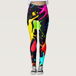 Legging Arte Líquida: Dinâmica e Vibrante
