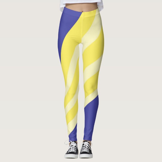 Legging arte moderna abstrato (Frente)