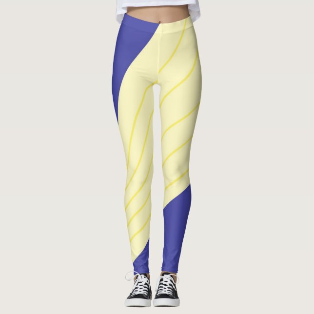 Legging arte moderna abstrato (Frente)