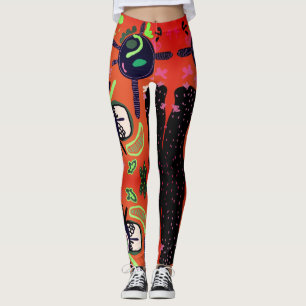 Legging Arte Moderna abstrato Escandinava