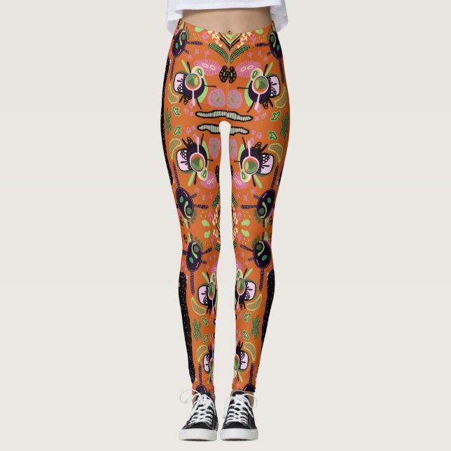 Legging Arte Moderna abstrato Escandinava (Frente)