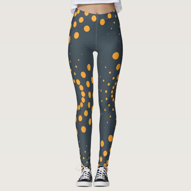 Legging Arte moderna, simples, de padrão geométrico abstra (Frente)
