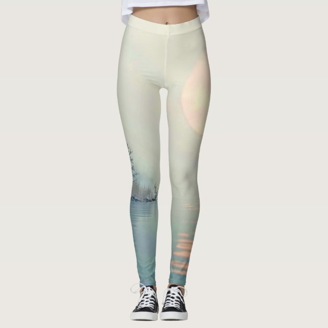 Legging Arte pacífica de inverno (Frente)