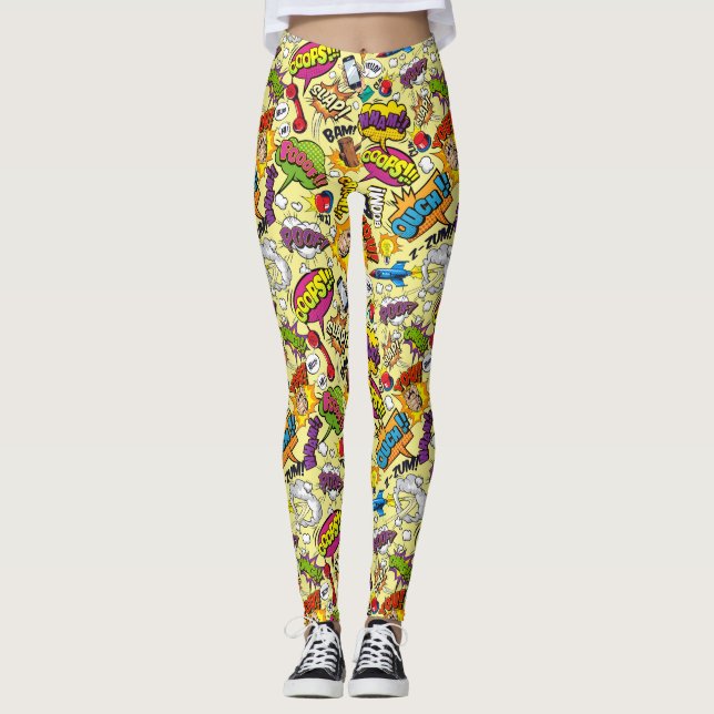 Legging Arte Pop Colorida (Frente)