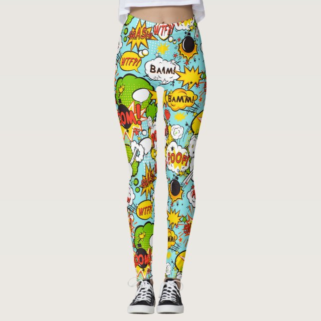 Legging Arte Pop Colorida (Frente)