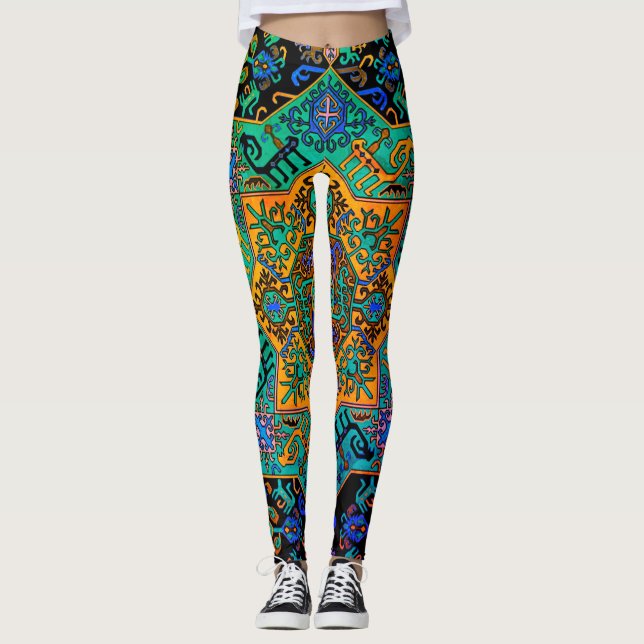 Legging Arte popular armênia (Frente)
